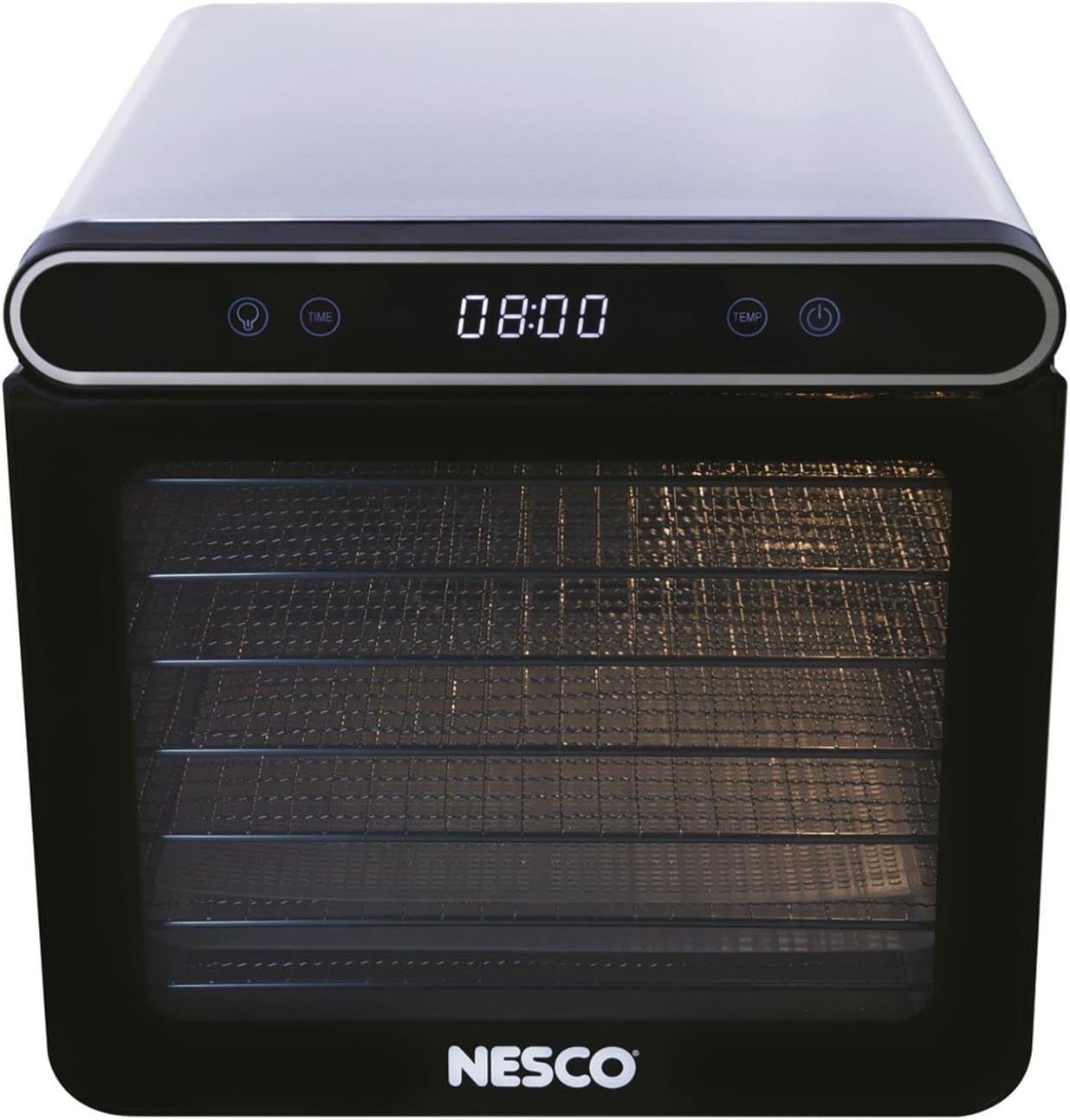 NESCO FD-7SSD Digital Food Dehydrator for Beef Jerky, Dried Fruit and Dog Treats, 7 Stainless Steel Trays, Silver(7 Trays)