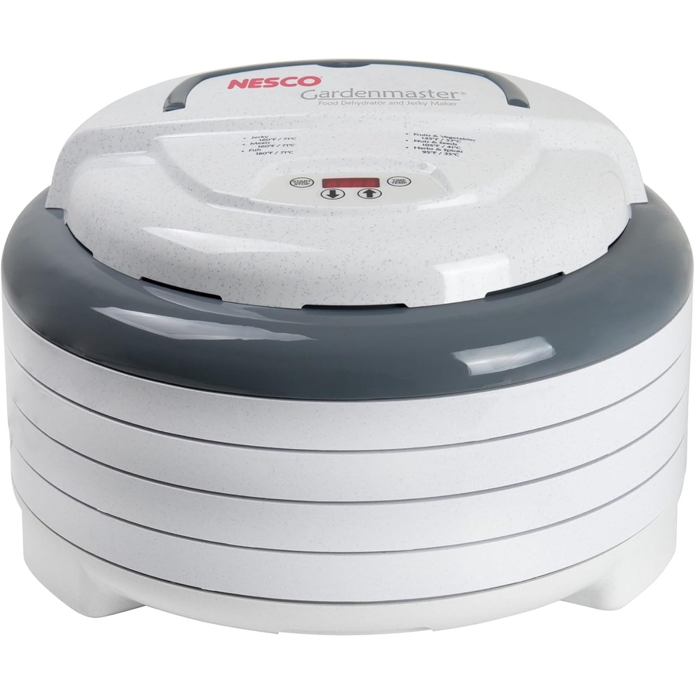 NESCO FD‑1040 Gardenmaster Digital Pro 4 Tray Food Dehydrator for Home Food Preservation, White Electric Dehydrator with Expandable Tray Capacity(Dehydrator)