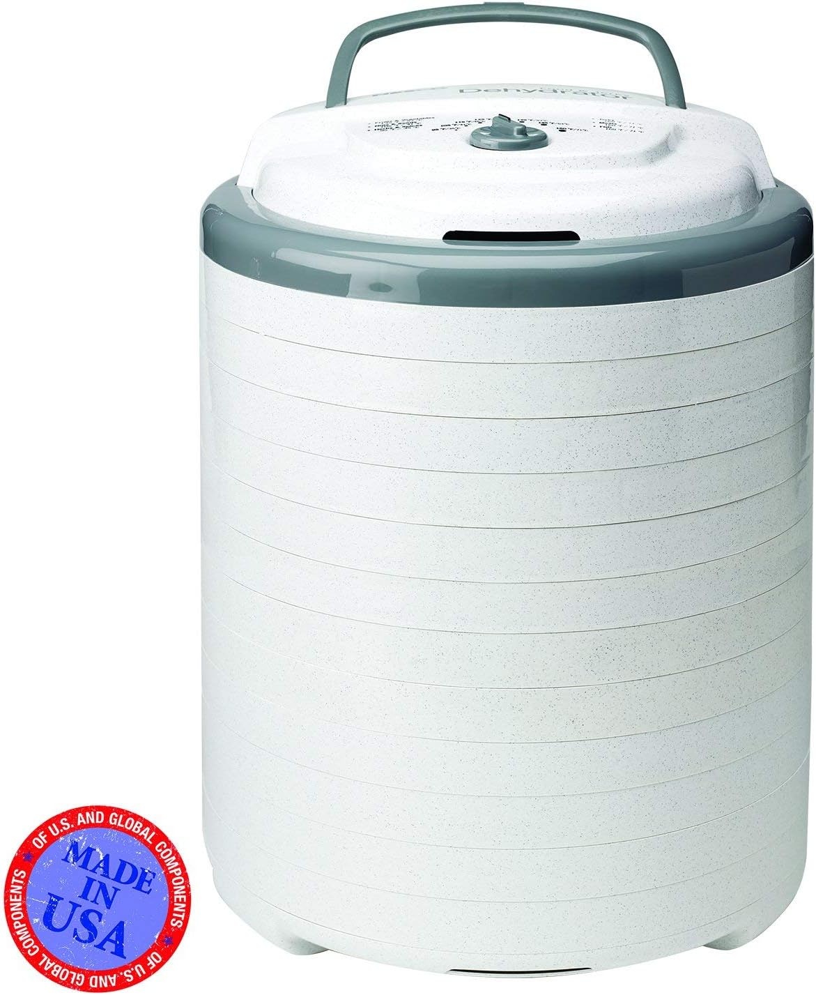 NESCO FD-75A Snackmaster Pro Food Dehydrator, For Snacks, Fruit, Beef Jerky, Gray(Dehydrator)