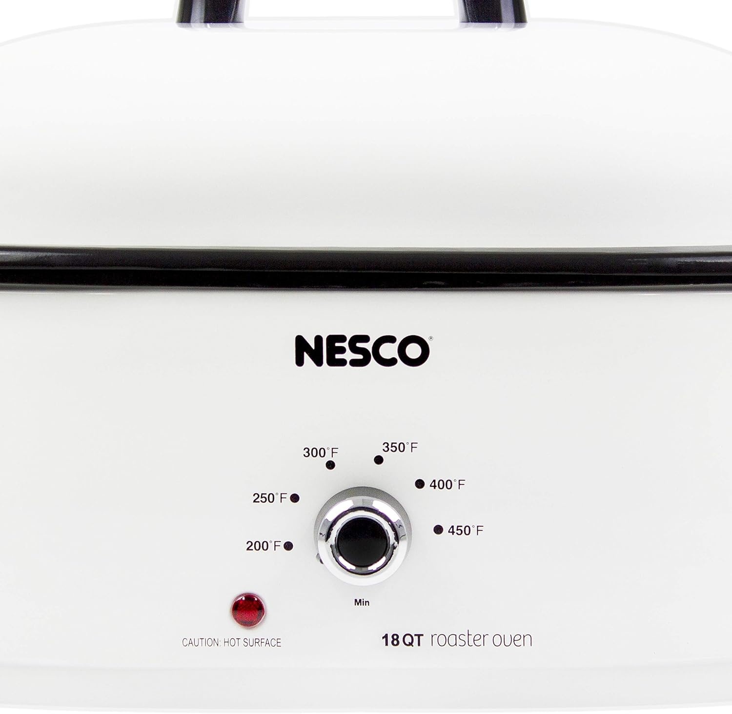 NESCO MWR18‑14 Electric Roaster Oven for Family‑Size Meals, White 18‑Quart Countertop Roaster with Adjustable Temperature Control(White)