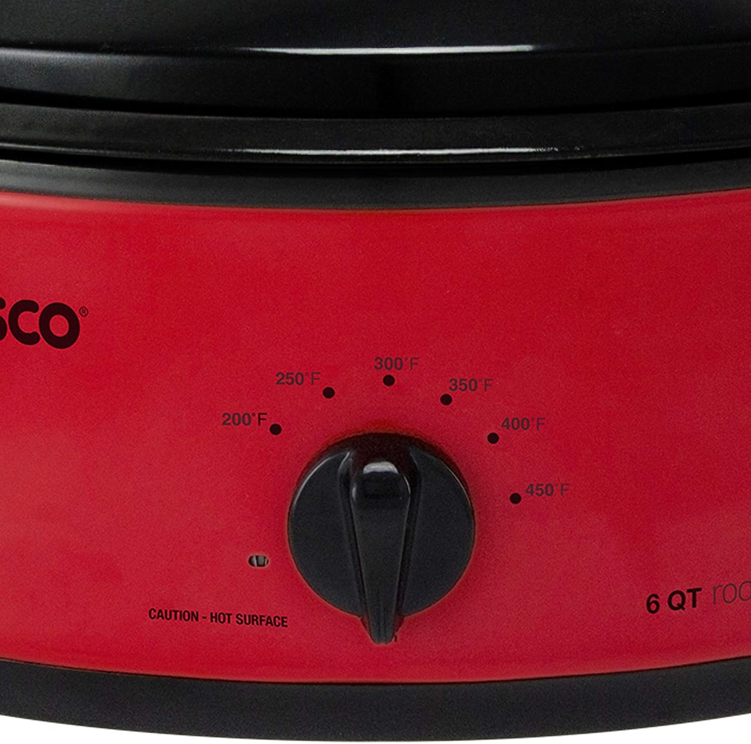 NESCO 4816‑14 Electric Roaster Oven for Everyday Home Cooking, White 6‑Quart Countertop Roaster with Porcelain Coated Steel Cookwell(Red)