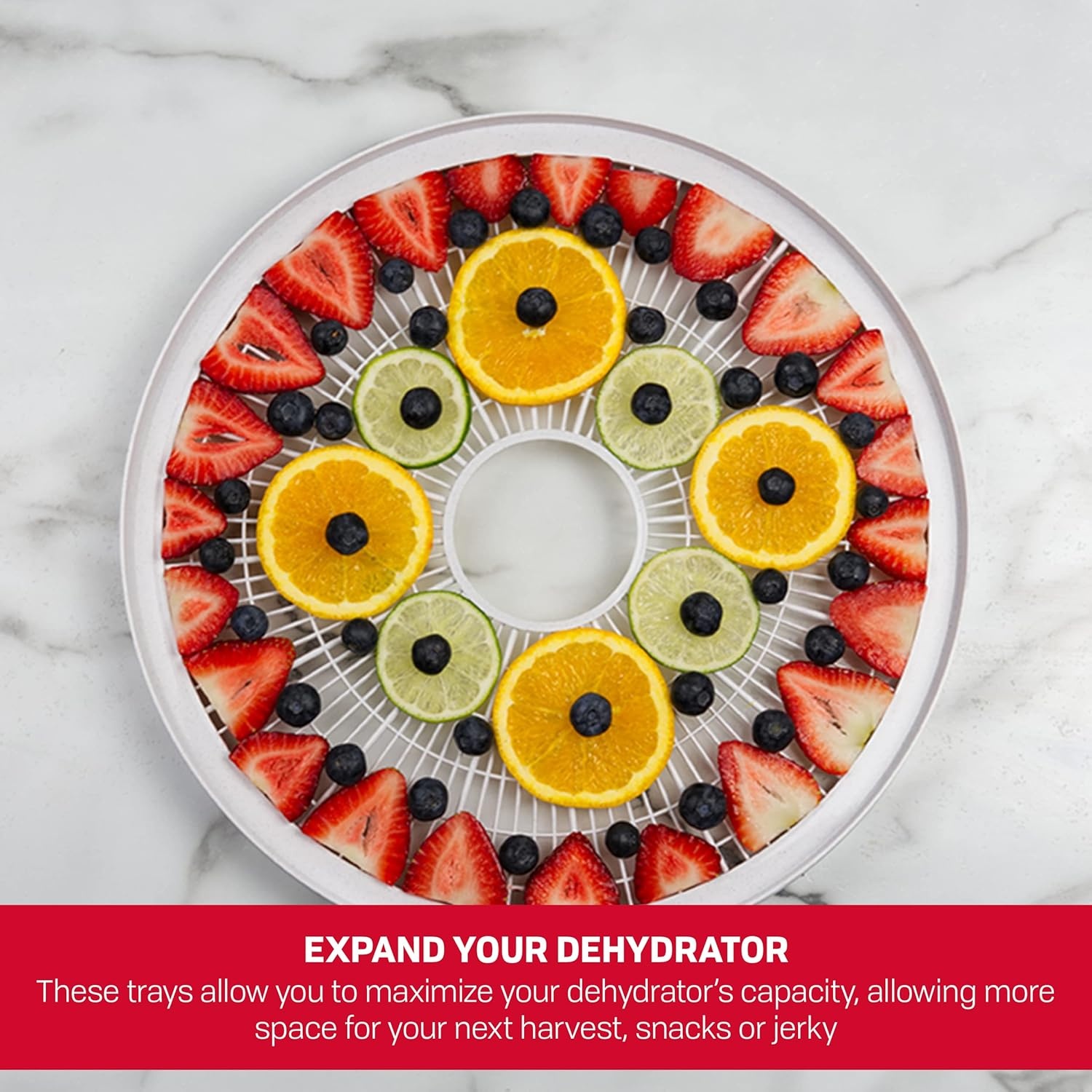 Nesco FD-1018A Gardenmaster Pro Food Dehydrator + Nesco TR-2 Add-A-Tray, Set of 2