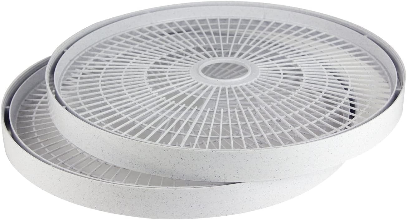 Nesco FD-60 Snackmaster Express Food Dehydrator + Nesco LT-2SG Snackmaster Add-a-Tray, Set of 2(Dehydrator + Add-A-Tray)