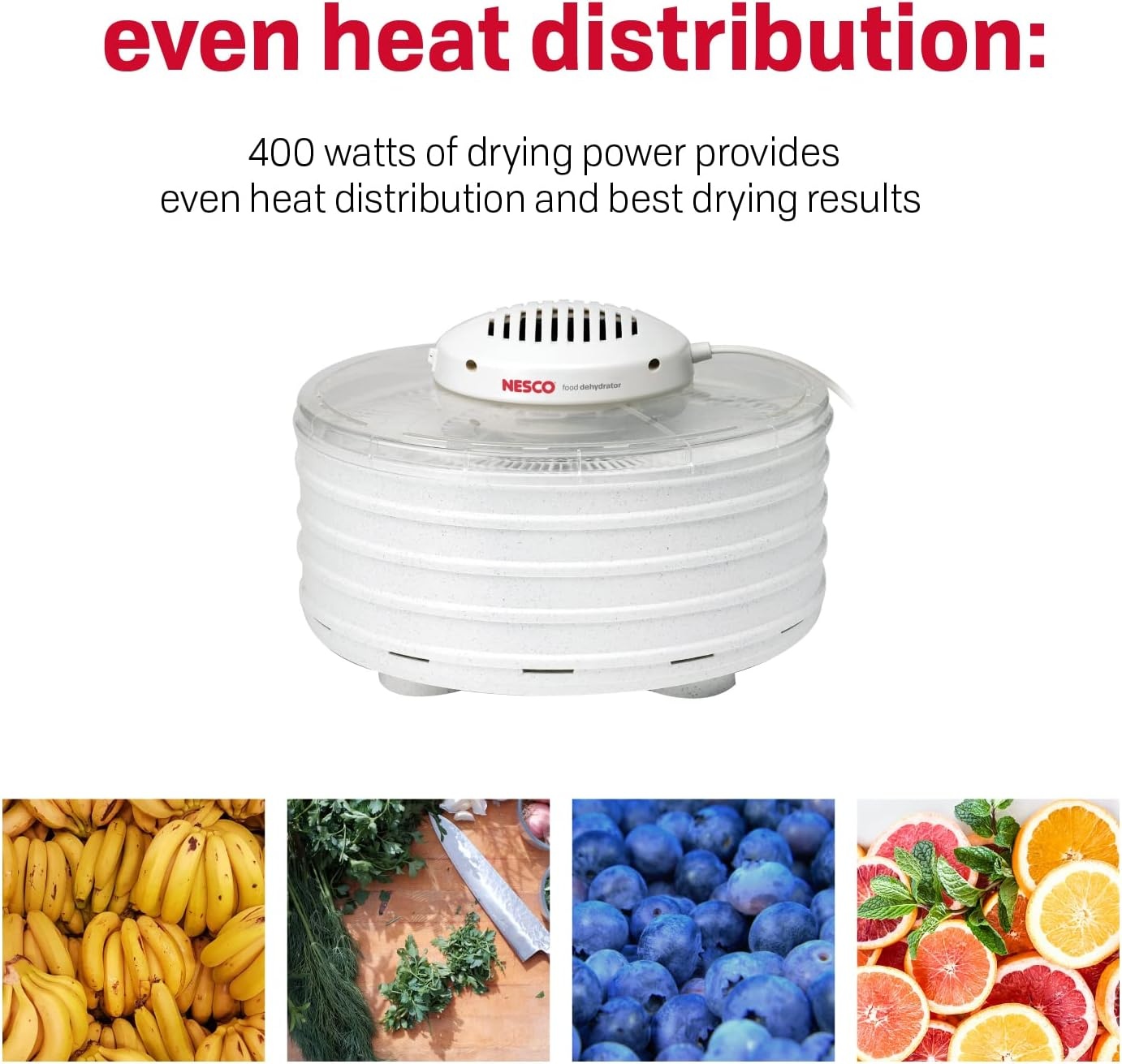 Nesco FD-37A Food Dehydrator + Nesco WT-2SG, Add-a-Tray for Dehydrator FD-37, Gray Speckled, Set of 2