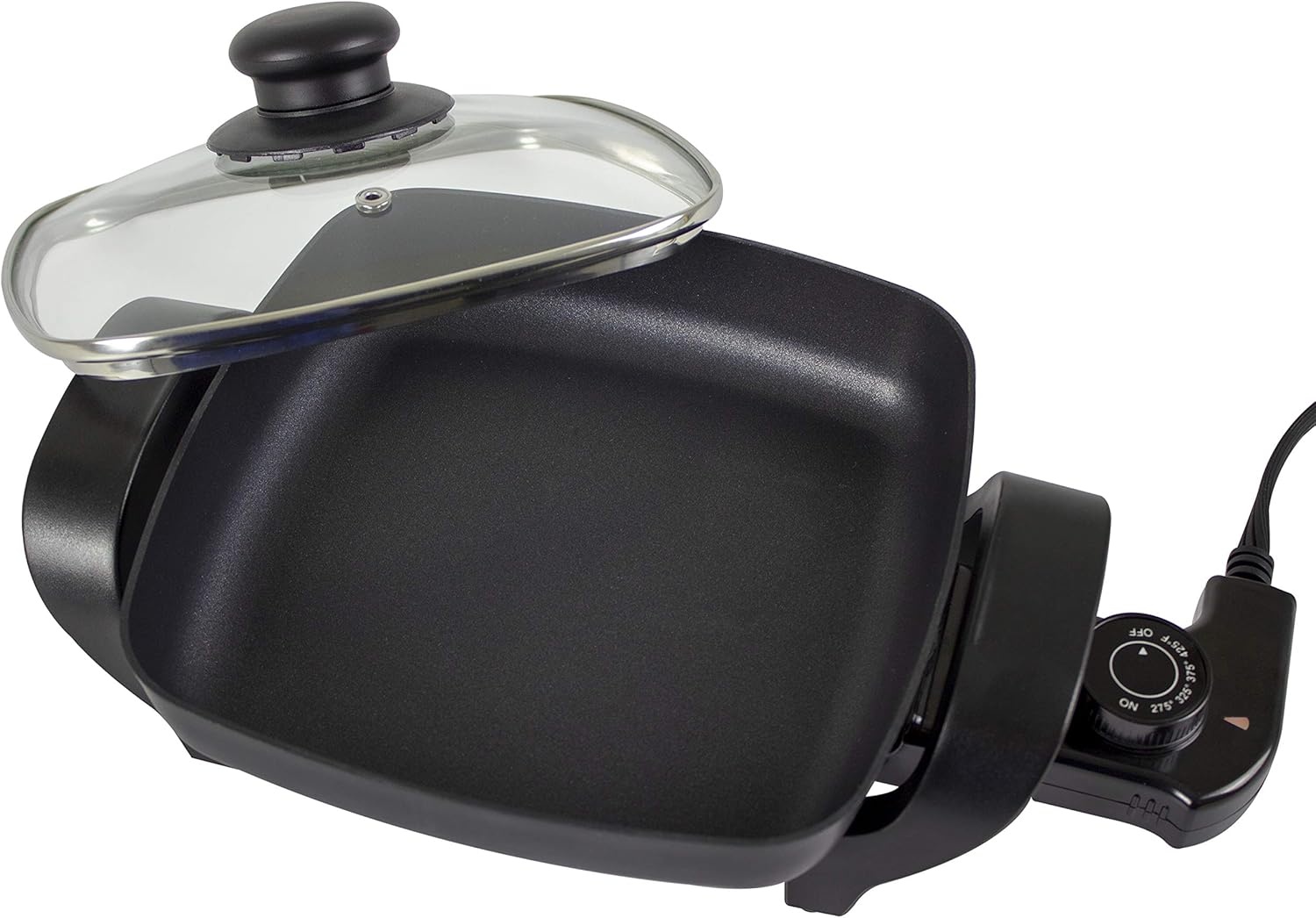 NESCO ES-12, Extra Deep Electric Skillet, Black, 12 inch, 1500 watts(8 Inch)