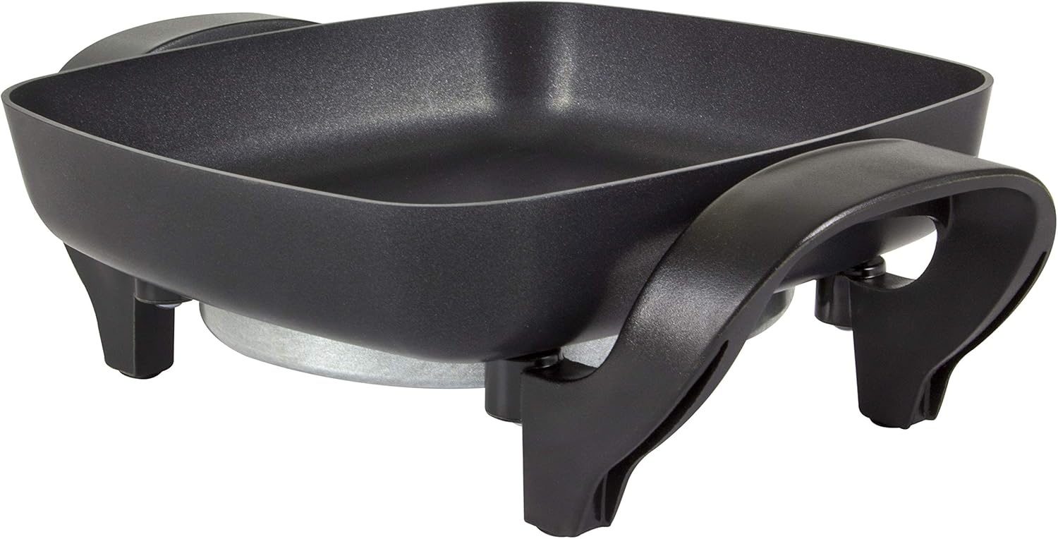 NESCO ES-12, Extra Deep Electric Skillet, Black, 12 inch, 1500 watts(8 Inch)