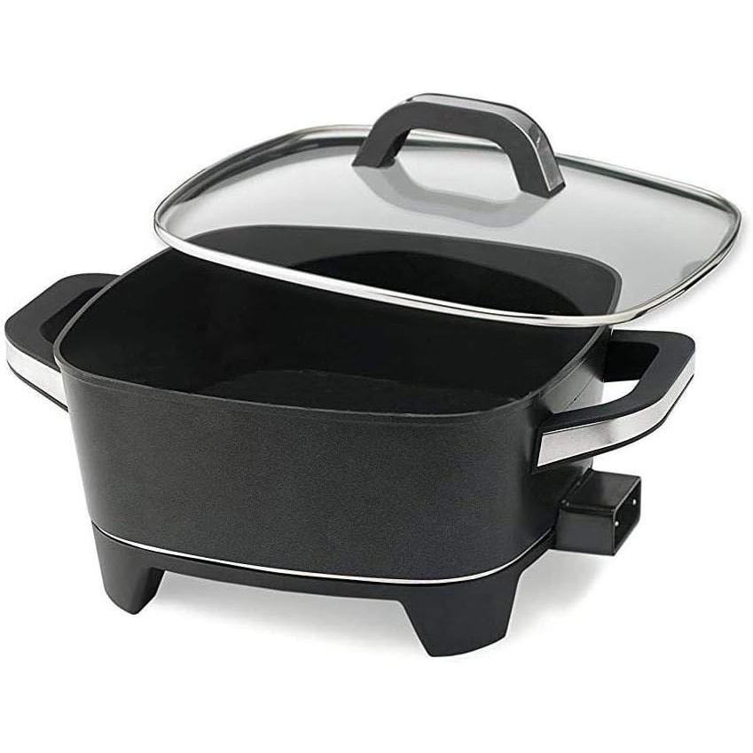 NESCO ES-12, Extra Deep Electric Skillet, Black, 12 inch, 1500 watts(12 Inch)
