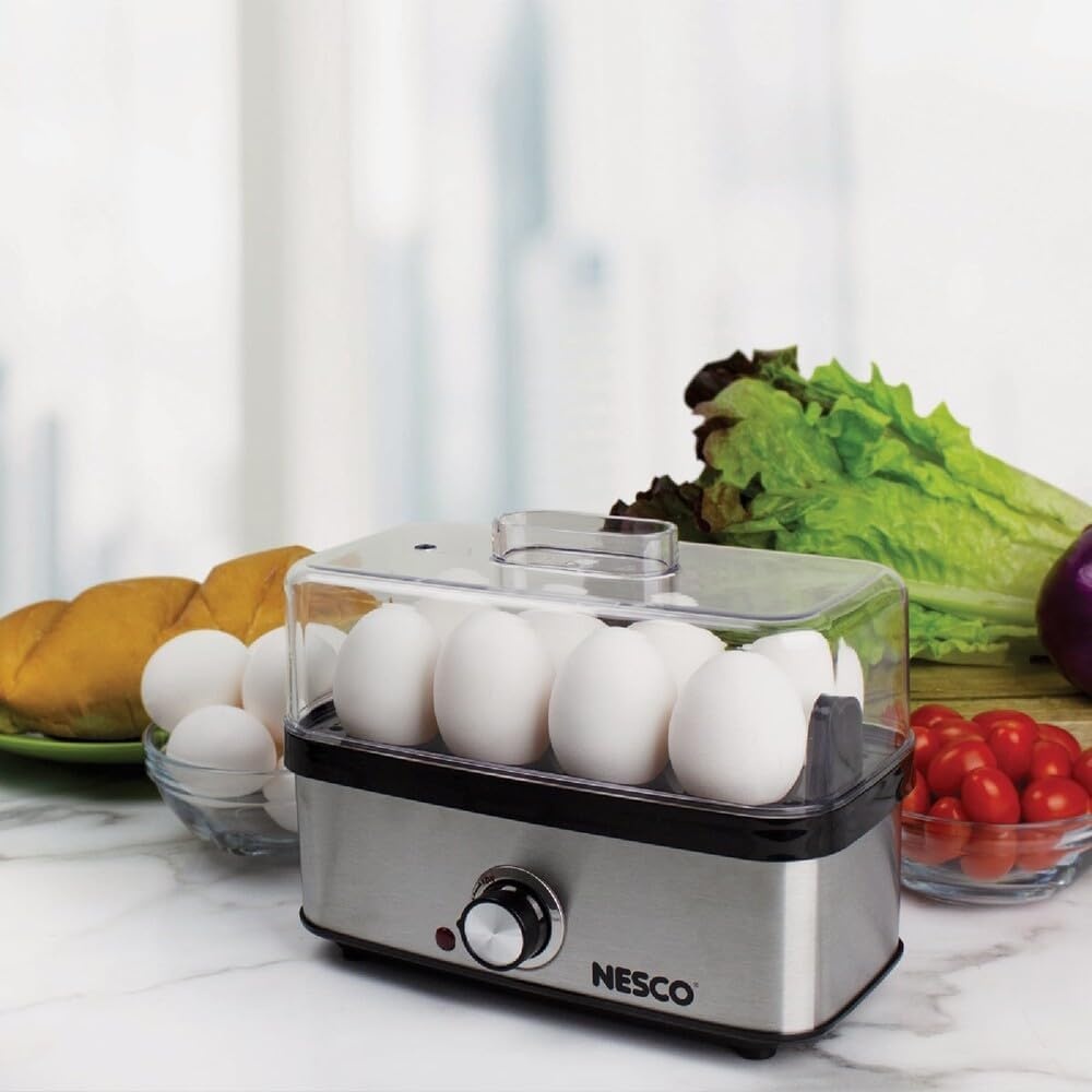 NESCO EC-10, Egg Cooker, Stainless Steel/Black, 400 watts
