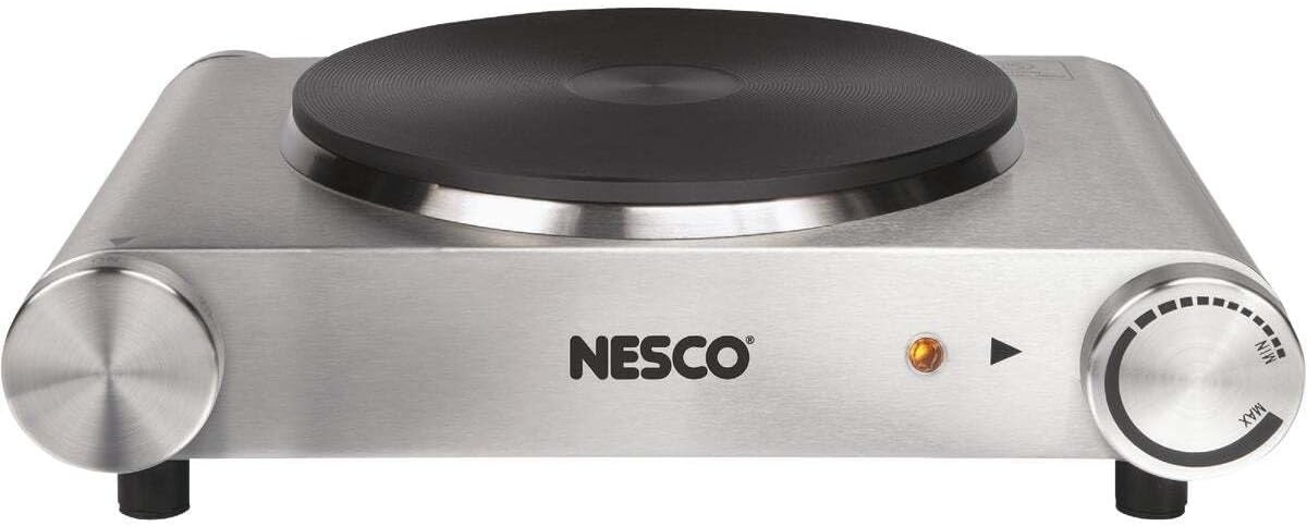 NESCO SB-01, Electric Burner, Stainless Steel, 1500 watts