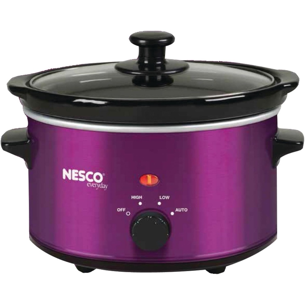 NESCO SC-150R, Oval Slower Cooker, Red, Ceramic, 1.5 quart, 120 watts(Violet)