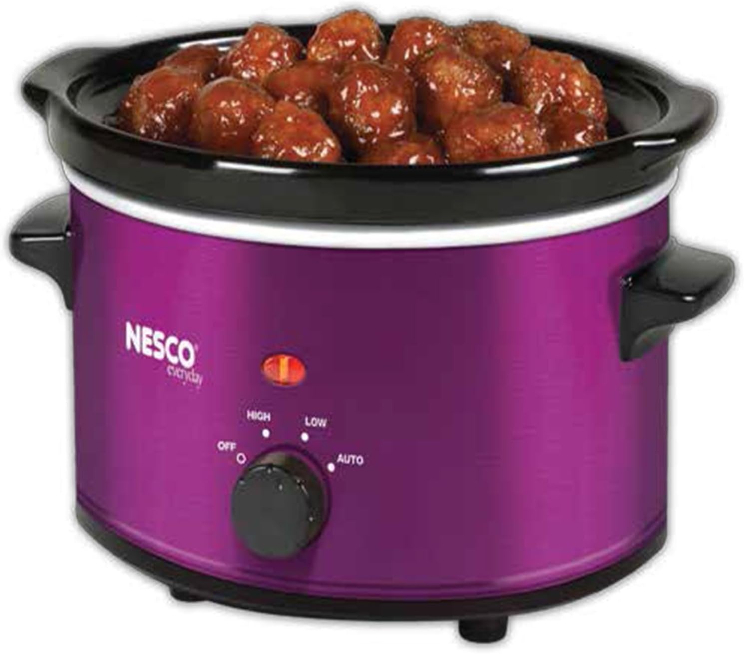 NESCO SC-150R, Oval Slower Cooker, Red, Ceramic, 1.5 quart, 120 watts(Violet)