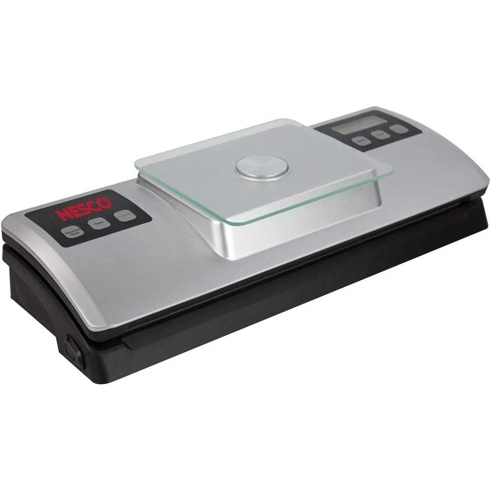 Nesco VSS-01 Automatic Food Vacuum Sealer with Digital Scale and Bag Starter Kit, Silver(Vacuum Sealer)