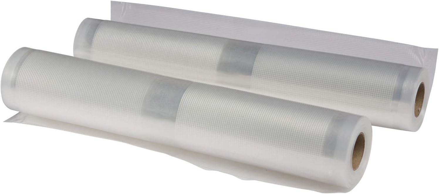 NESCO VS‑04R Vacuum Sealer Rolls for Home Food Storage, Custom‑Size 11‑Inch Bags Compatible with Nesco and Most Vacuum Sealers(Vacuum Seal Rolls)