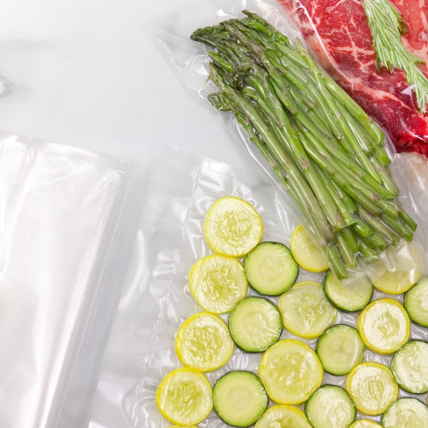 NESCO VS‑04R Vacuum Sealer Rolls for Home Food Storage, Custom‑Size 11‑Inch Bags Compatible with Nesco and Most Vacuum Sealers(Vacuum Seal Rolls)
