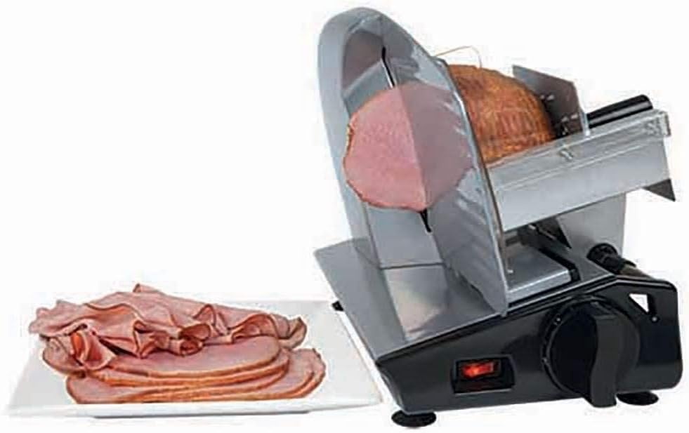 NESCO Stainless Steel Food Slicer Adjustable Thickness, 8.7″,Silver
