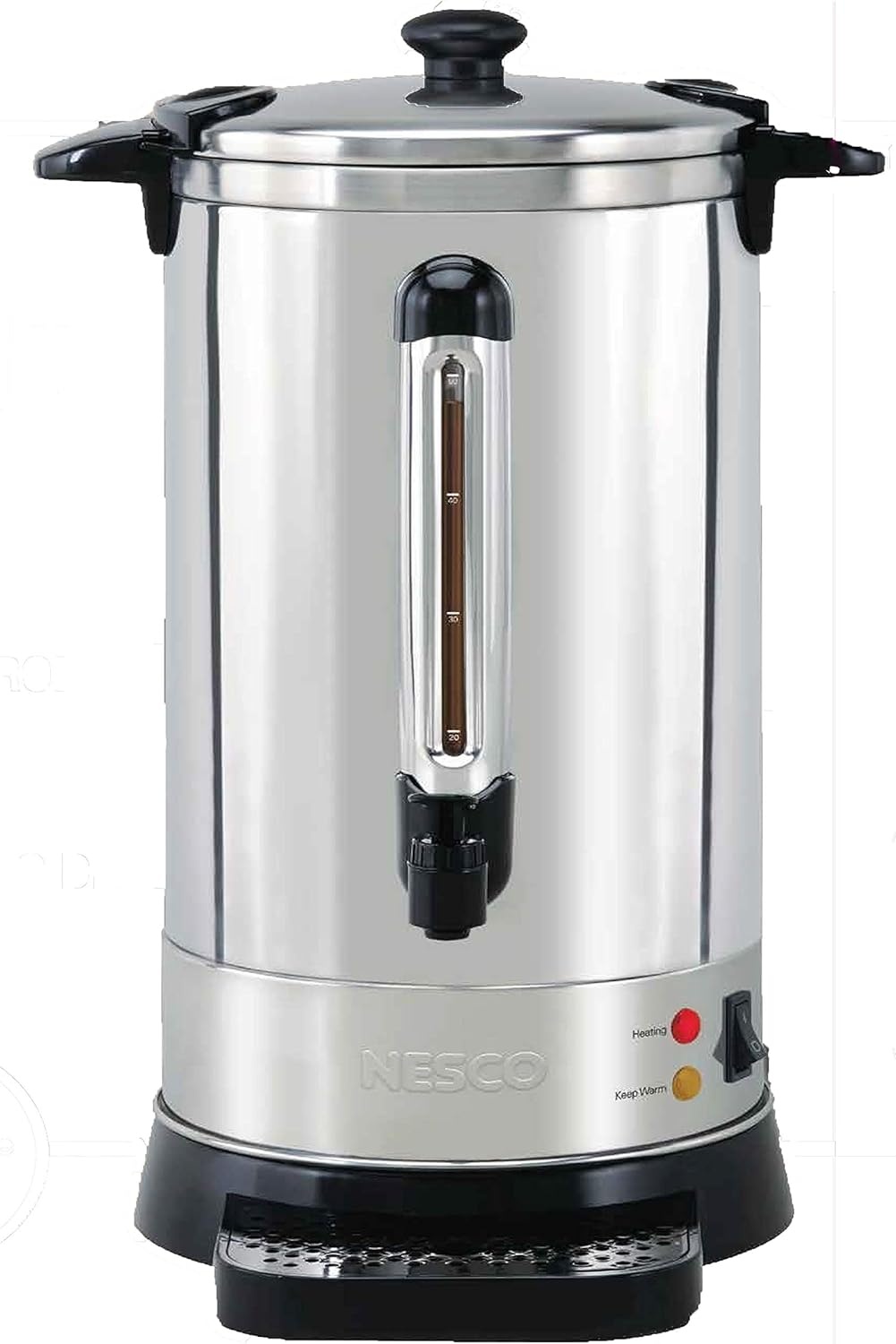 NESCO CU‑50 Electric Coffee Urn for Events and Offices, 50‑Cup Stainless Steel Brewer with Double‑Wall Heat Insulation(50 Cups)