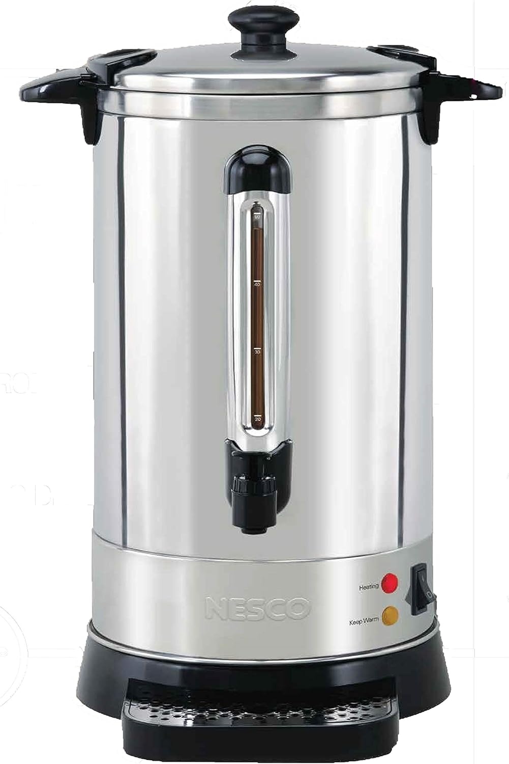 NESCO CU‑50 Electric Coffee Urn for Events and Offices, 50‑Cup Stainless Steel Brewer with Double‑Wall Heat Insulation(50 Cups)